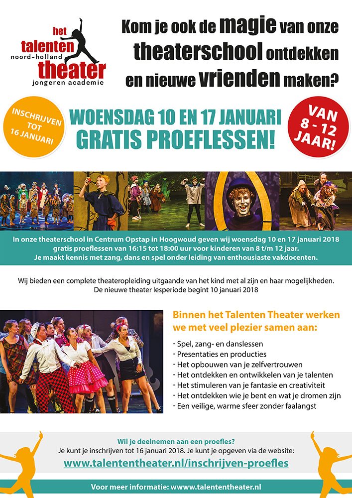 Proeflessen talententheater